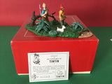 Tintin, Milou et Zorrino dans la jungle - Le temple du soleil