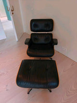Fauteuil lounge Eames XL et ottoman Vitra Palissandre Original
