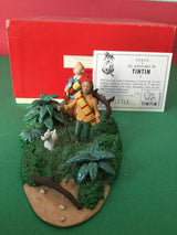 Tintin, Milou et Zorrino dans la jungle - Le temple du soleil