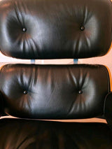 Fauteuil lounge Eames XL et ottoman Vitra Palissandre Original