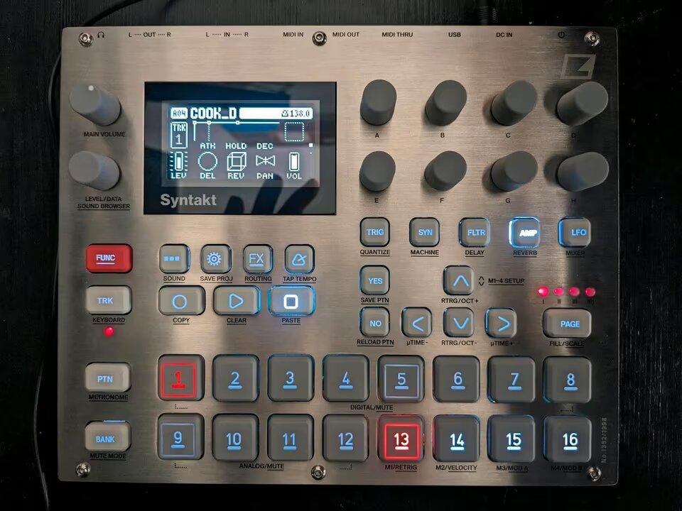 Elektron Syntakt + Decksaver + Étui de transport + Packs de sons