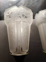 superbe! paire appliques lampe murale art deco 1930