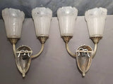 superbe! paire appliques lampe murale art deco 1930