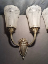 superbe! paire appliques lampe murale art deco 1930