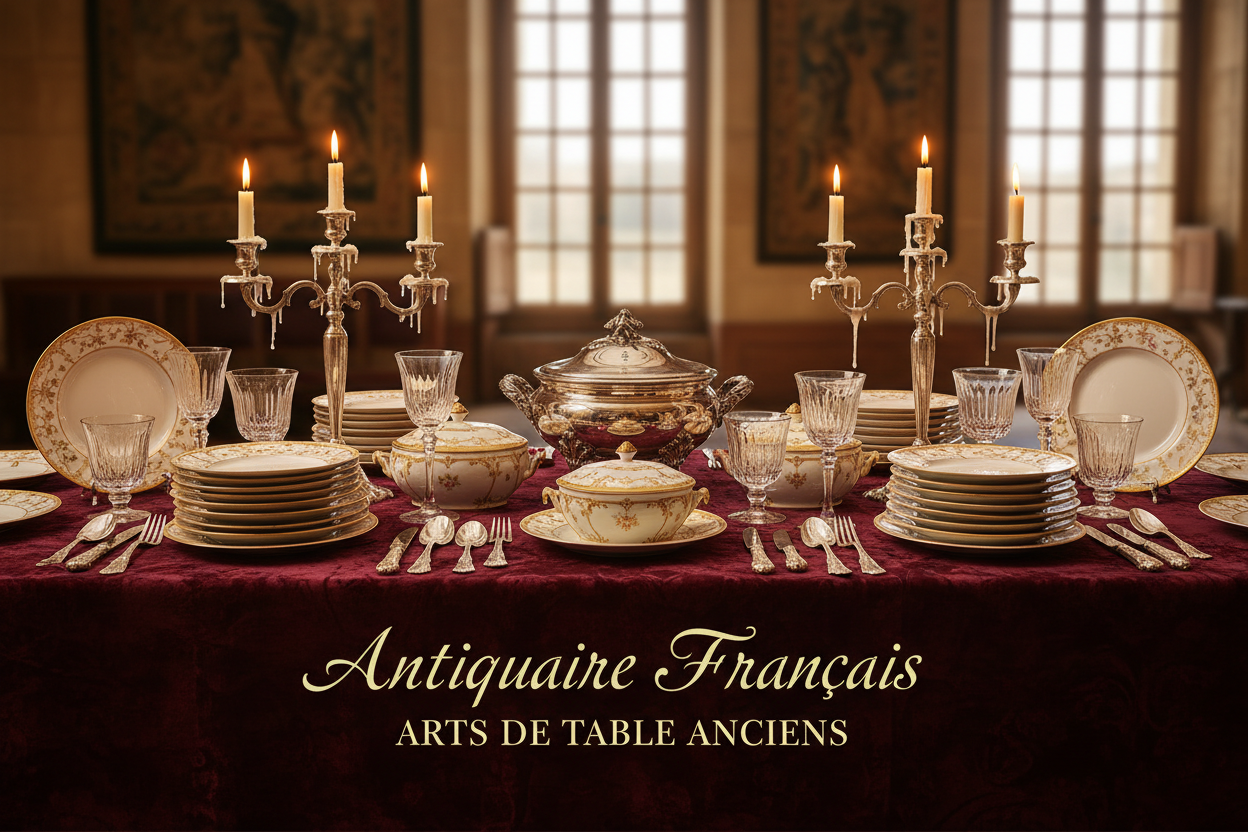 Arts de la table - Pièces d'antiquité raffinées