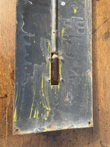 PLAQUE ÉMAILLÉE THERMOMÈTRE  AUVERGNE GENTIANE NATURELLE
