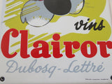 PLAQUE EMAILLEE VINS CLAIROR DUBOSQ LETTRE LEON DUPIN