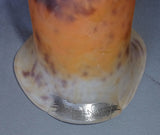 Lampe fer forgé Art Deco Art Nouveau Tulipe Daum