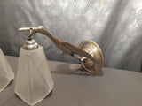 paire appliques lampe murale art deco