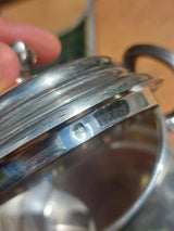 Argent Massif Têtard Frères Service Café 3 pièces Minerve Silber Silver