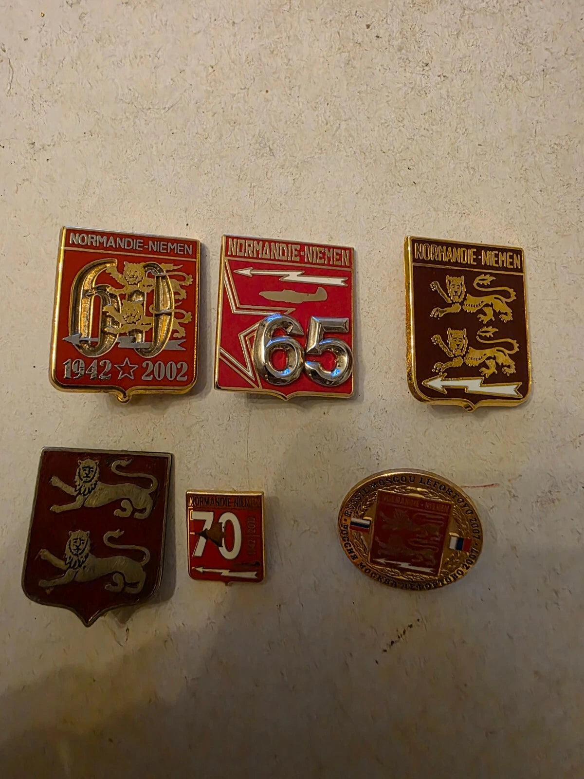 NORMANDIE NIEMEN LOT DE MÉDAILLES MILITAIRE AVIATION
