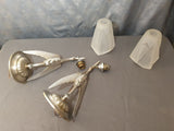 paire appliques lampe murale art deco