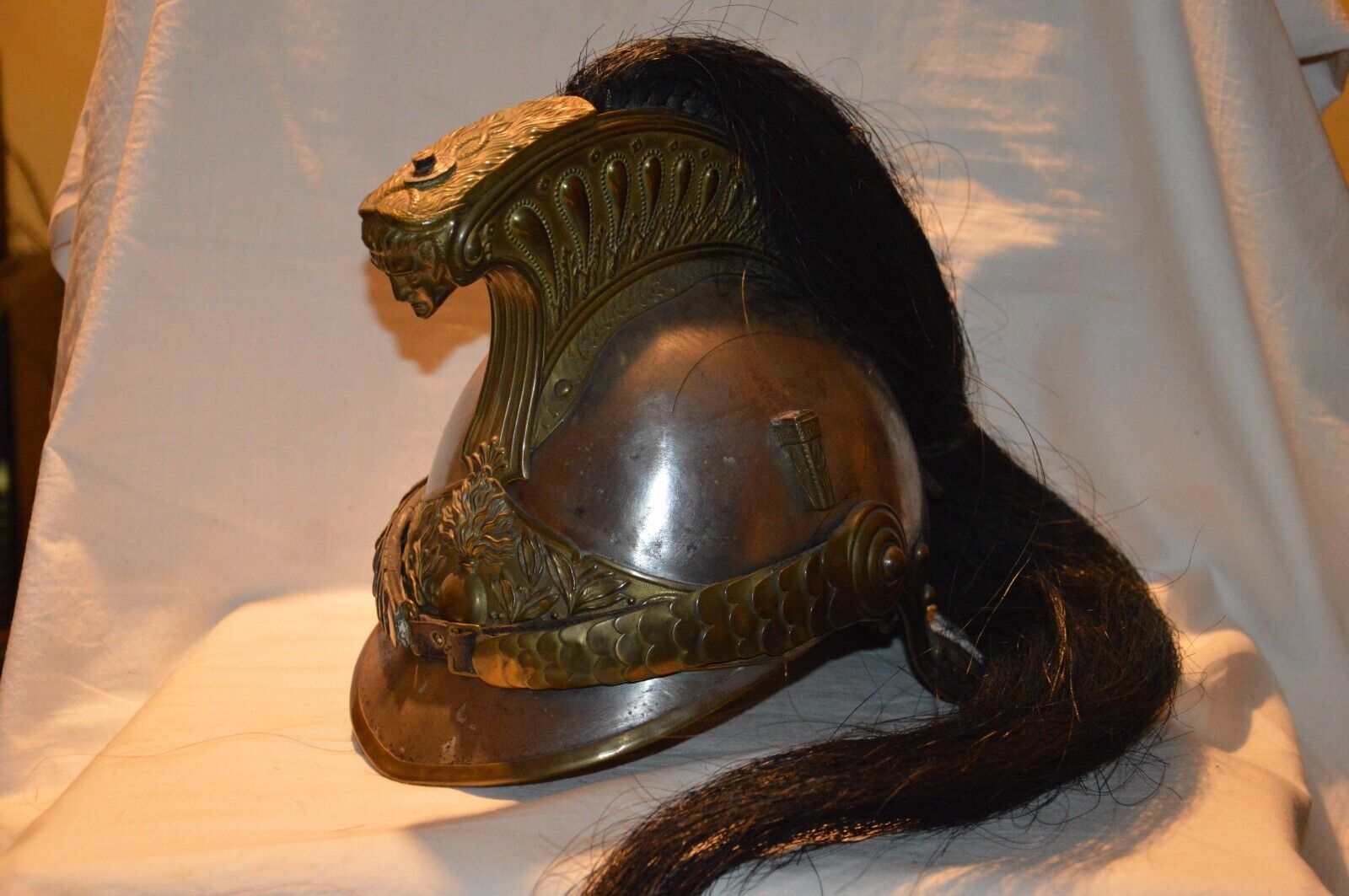 CASQUE DRAGON MOD 1874-CAVALERIE GUERRE 1914/18-FRENCH CUIRASSIER HELMET 1°WW
