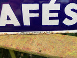 plaque émaillée double face "CAFEXQUI"