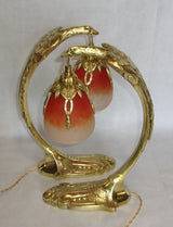 paire de Lampes en Bronze Art Déco