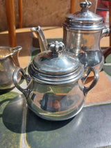 Argent Massif Têtard Frères Service Café 3 pièces Minerve Silber Silver