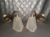 paire appliques lampe murale art deco