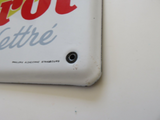 PLAQUE EMAILLEE VINS CLAIROR DUBOSQ LETTRE LEON DUPIN