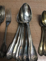 lot de couvert en argent massif poinçon minerve 1er 936 grammes