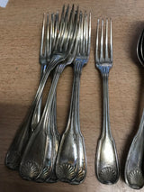 lot de couvert en argent massif poinçon minerve 1er 936 grammes