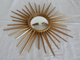 ANCIEN Grand MIROIR Soleil Mural
