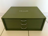 MENAGERE 144 PIECES METAL ARGENTE COFFRET ETAT PROCHE NEUF