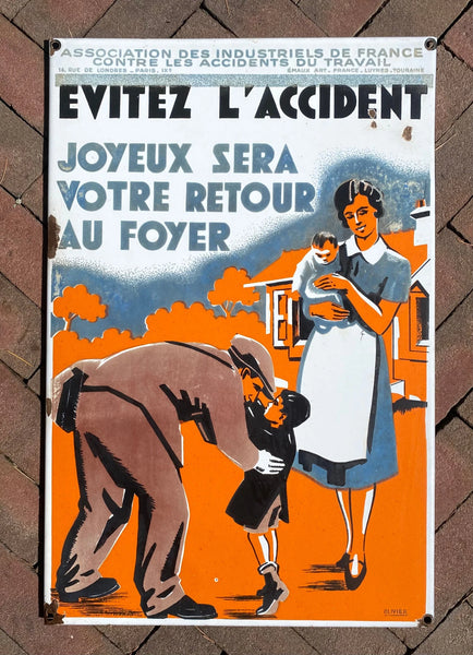 rare plaque ancienne émaillée originale.