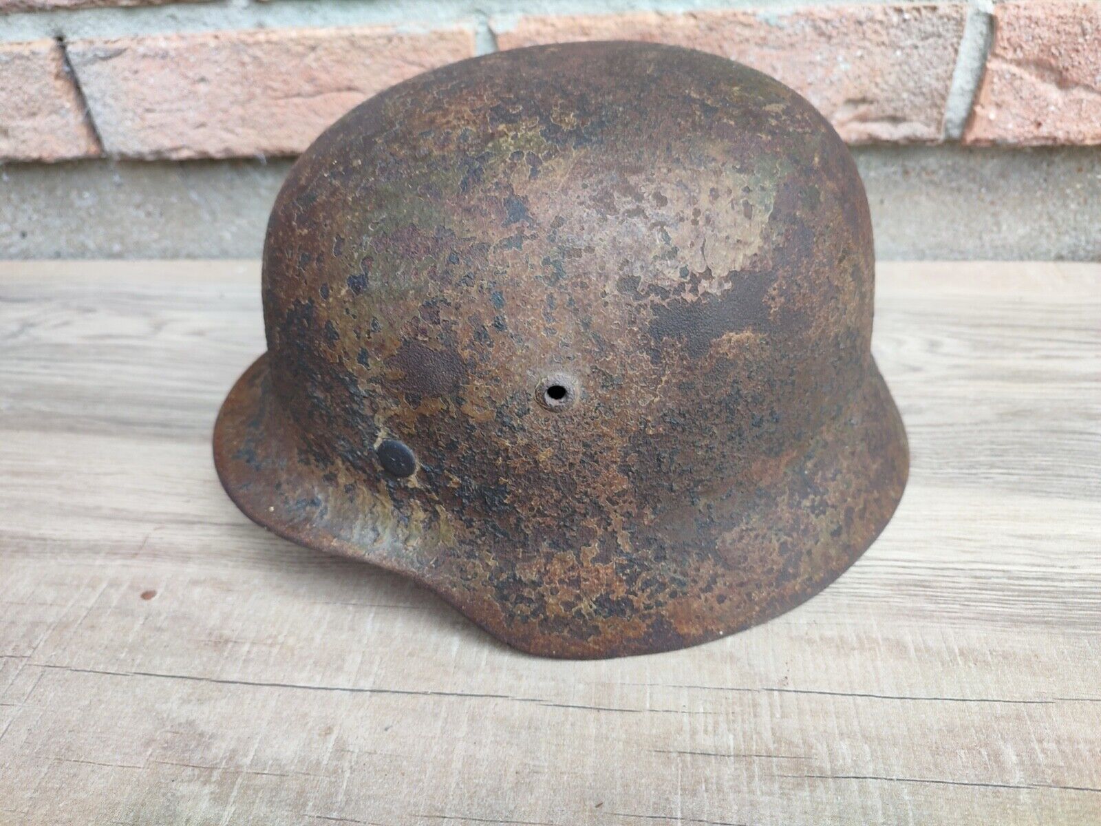 Casque allemand camouflé