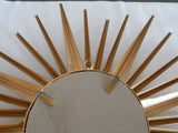 ANCIEN Grand MIROIR Soleil Mural