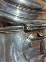 Argent Massif Têtard Frères Service Café 3 pièces Minerve Silber Silver