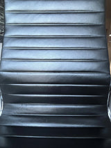 Chaise de bureau Vitra Charles Eames, EA 119, Chaise en cuir chromé,