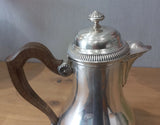 cafetiére en argent massif minerve