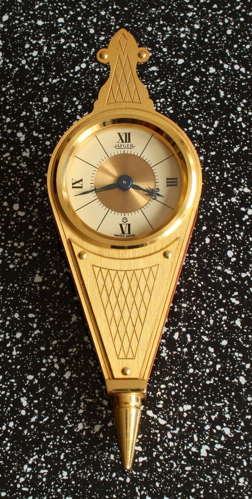 Horloge de table / horloge murale des années 60 calibre 229 / Jaeger-LeCoultre soufflet 8 jours