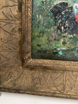 Tableau ancien huile sur toile signé Michetti