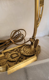 lampe ancienne en bronze
