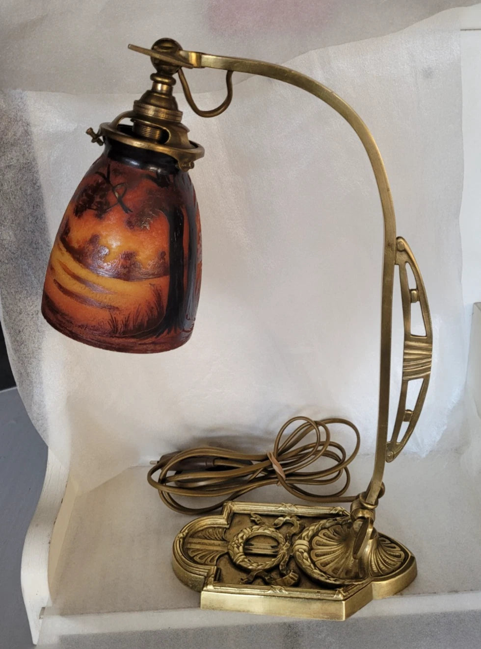 lampe ancienne en bronze