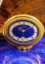 Réveil de table Jaeger-LeCoultre en lapis-lazuli doré