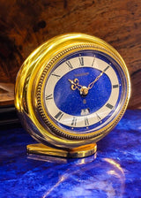 Réveil de table Jaeger-LeCoultre en lapis-lazuli doré