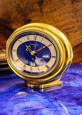 Réveil de table Jaeger-LeCoultre en lapis-lazuli doré